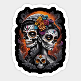 Parejas - Couples- Dia De Los Muertos Sticker